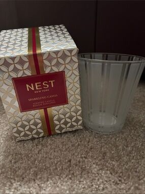 EMPTY glass Nest Fragrances candle jar